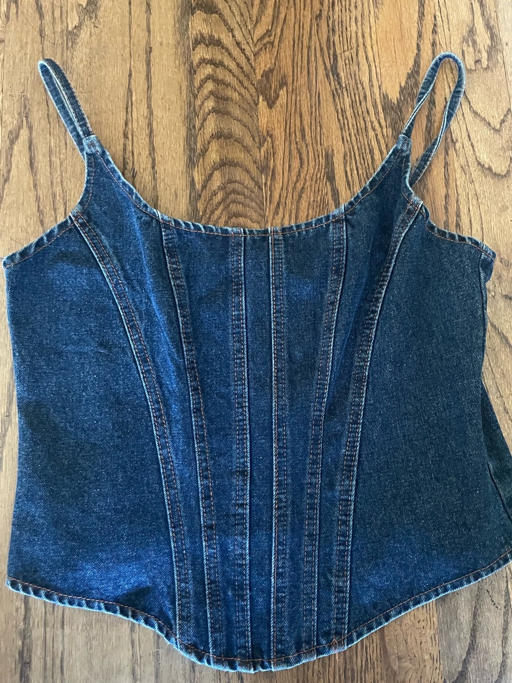 Denim Corset Top